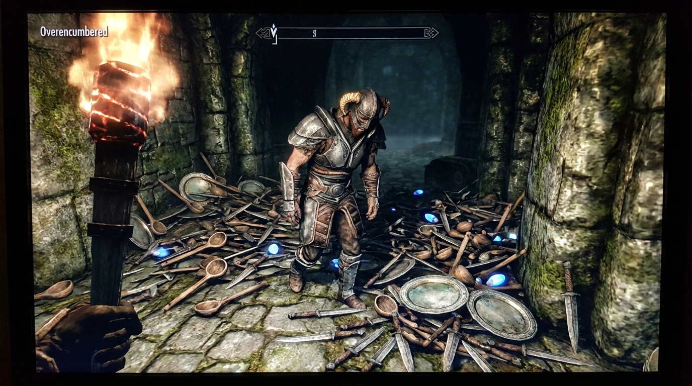 Why Modern Inventory Management Is Still A Tetris Nightmare Weight Limits And The Bethesda Hoarding Tax