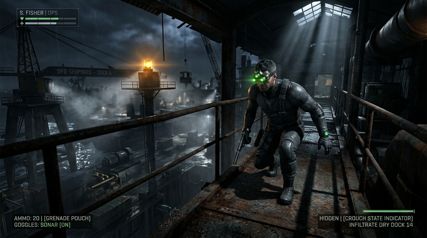 Sam Fisher Is Still Hiding In The Shadows David Grivel Returns To Lead Development
