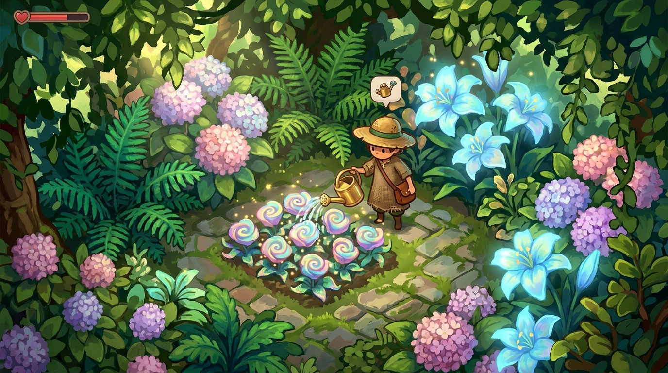 Exploring the Lush Hand-Painted Garden Aesthetic