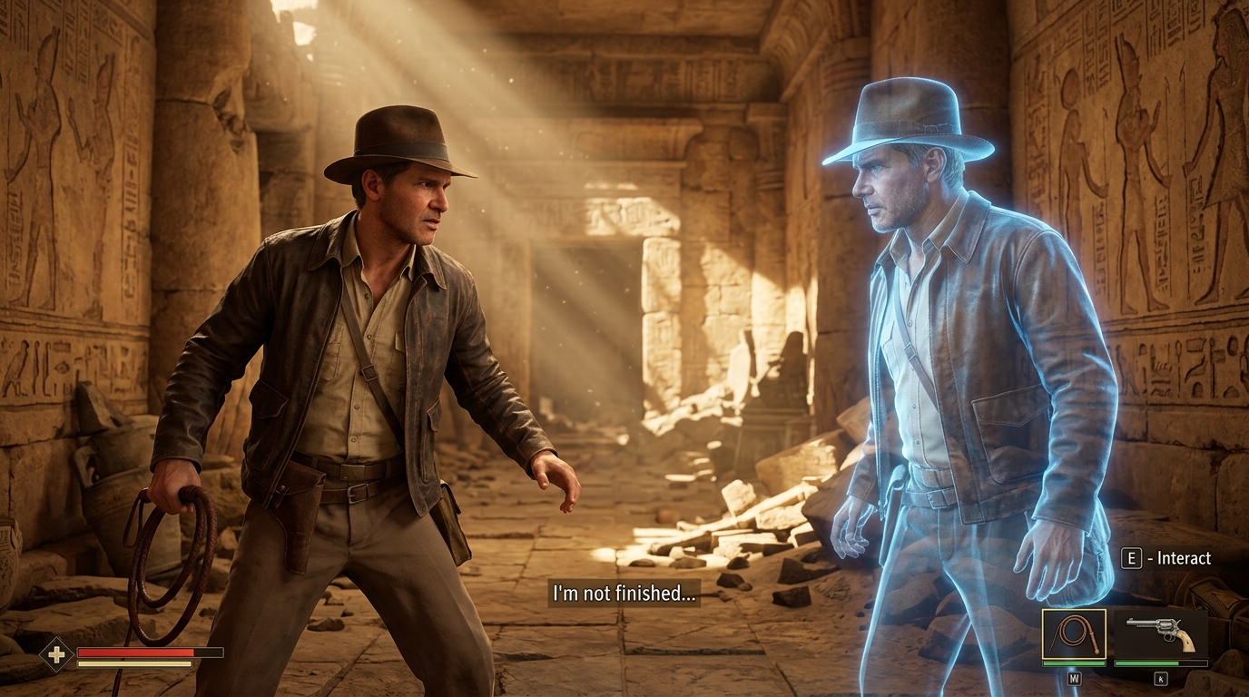 Troy Baker Versus The Ghost Of Harrison Ford