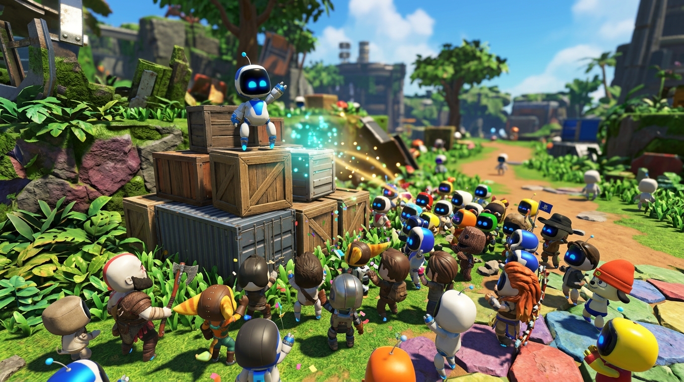 Every Hidden Cameo And Secret Level In Astro Bot Unlocking Interaction Trophies At The Crash Site