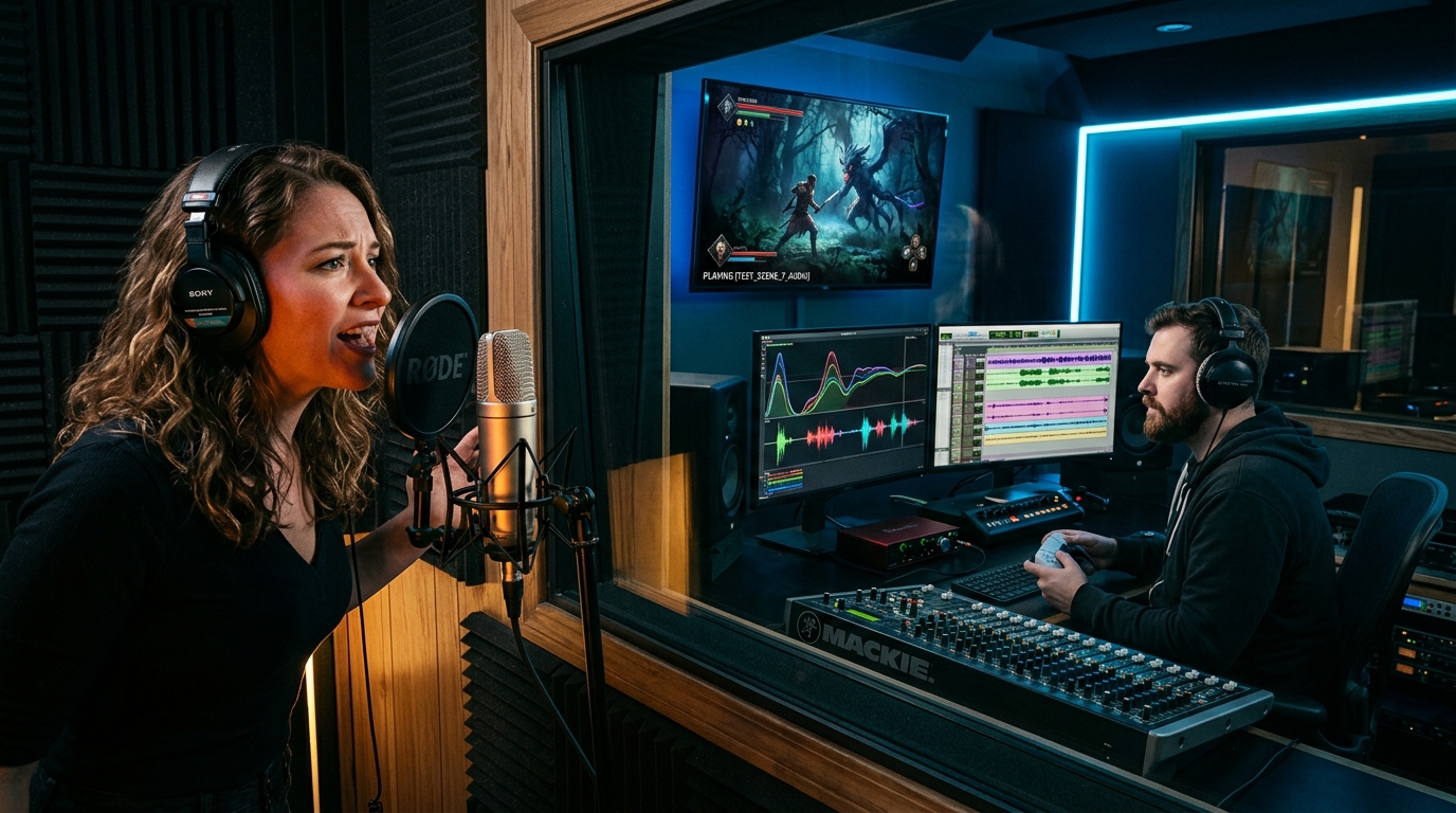 Voice Acting Dubbing and Linguistic Testing Overhead