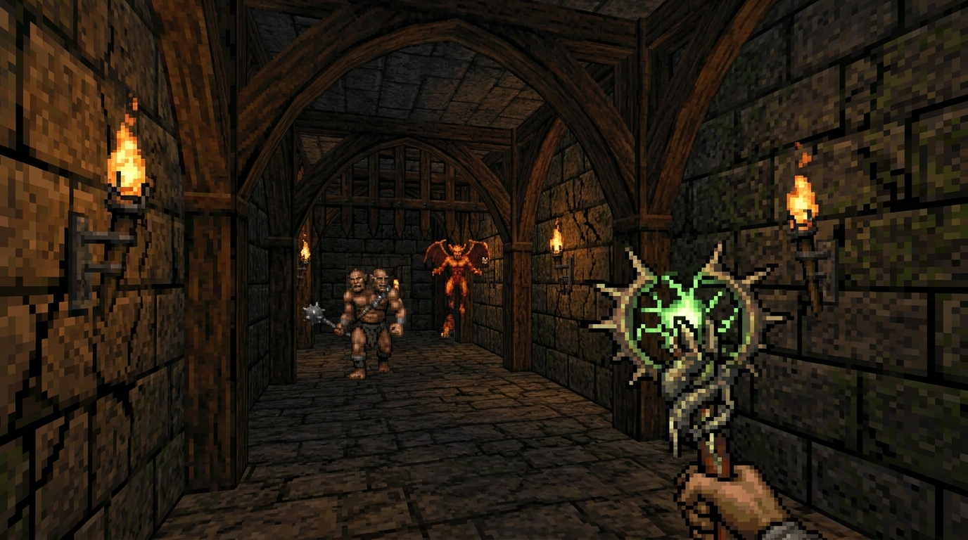 Heretic Hexen Old School Appeal