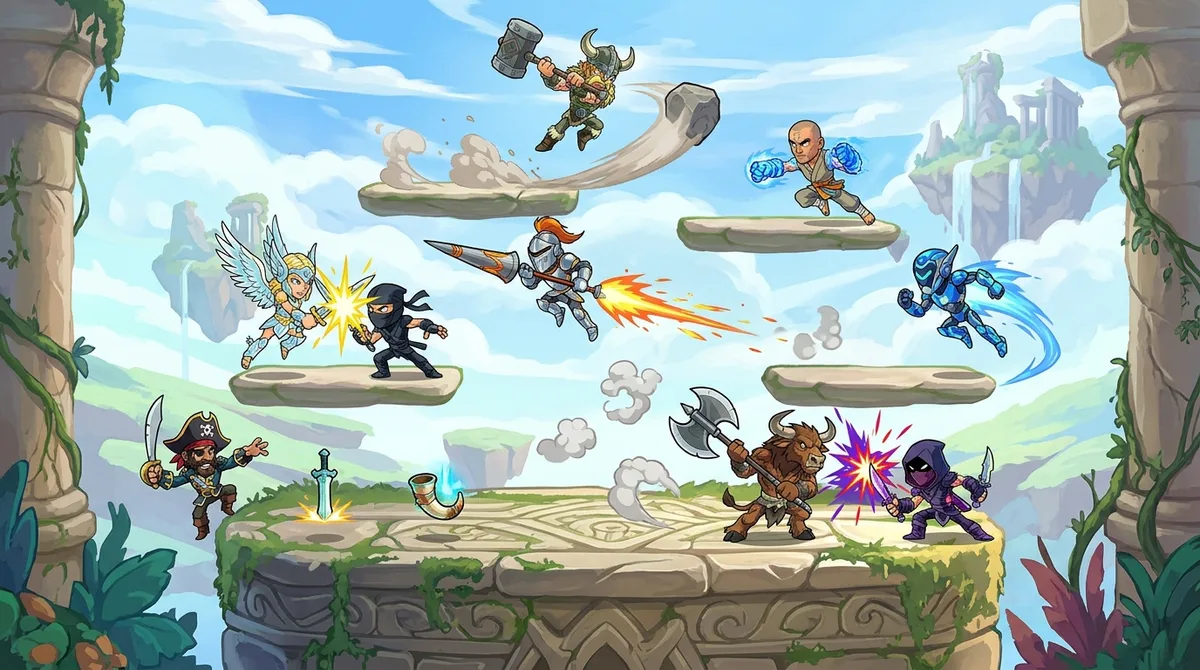 Games With Crossplay in 2026: Which Friends Can Actually Join You Brawlhalla: Platform Fighting With Up to Eight Players