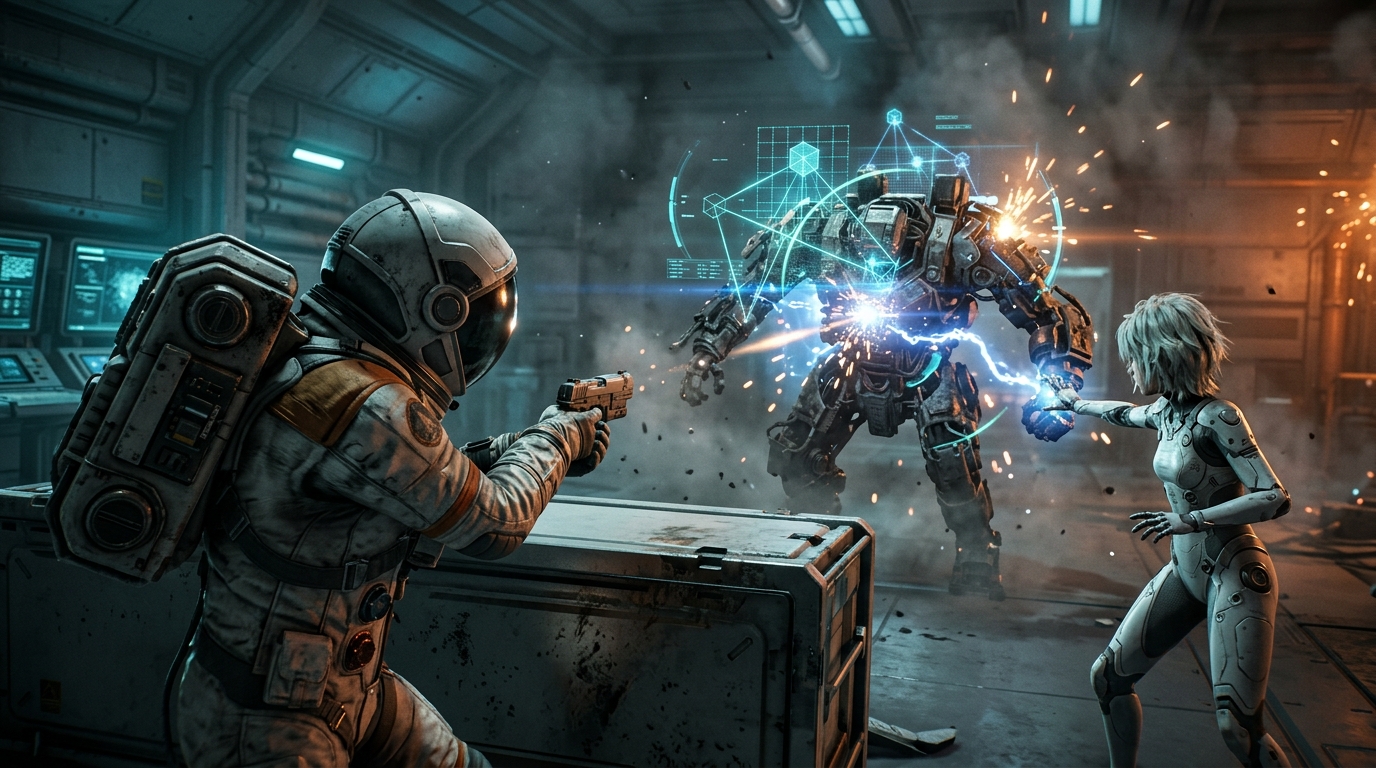 Pragmata Review: Clever Combat, Shaky Story Does Pragmata's Hacking Combat Actually Work?
