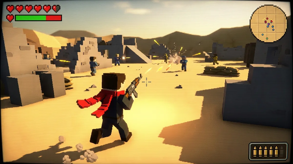 Pixel Royale 3D: Retro-Styled Shooting Across Devices