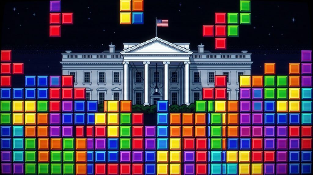 white house tetris the build the wall game that va 1791922817769